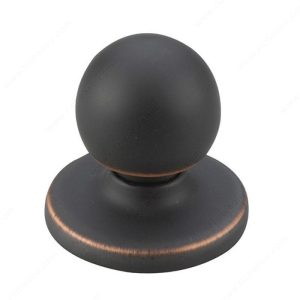 BKNOBRC11P - Round Bifold Knob - Oil-Rubbed Brass