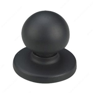 BKNOBRC19 - Round Bifold Knob - Matte Black