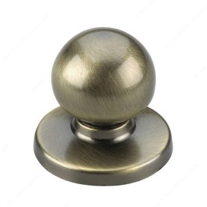 BKNOBRC5 - Round Bifold Knob - Antique Brass