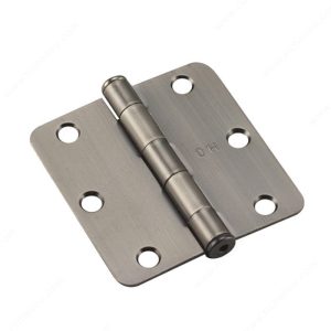 HINGEC15A - 3x3 Standard Hinge 1/4" Radius - Satin Nickel