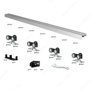 PDT260B - 60" Pocket Door Double Track - Black Track & Fascia